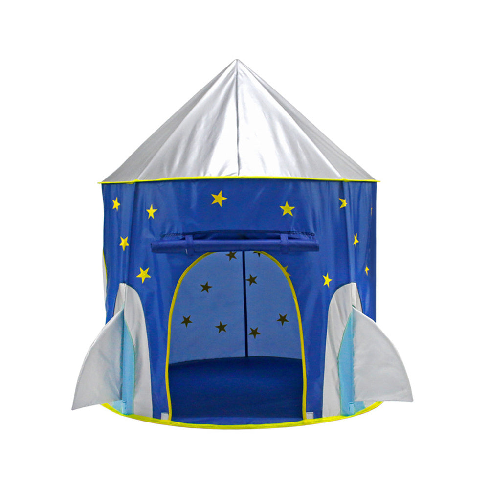 Children Kids Play Tent Rocket Shape Playhouse