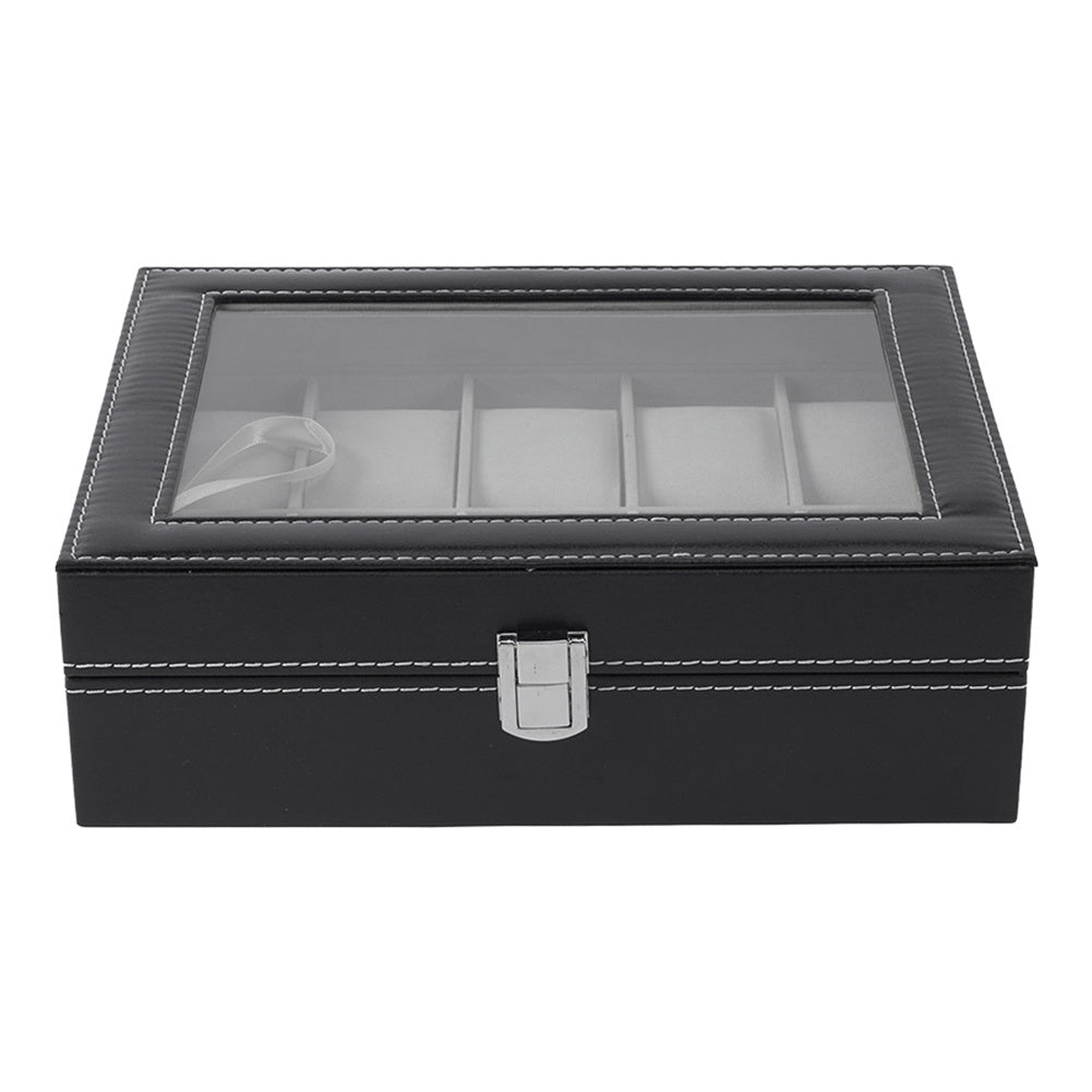 High quality Faux Leather Watch Case with 10 Slots