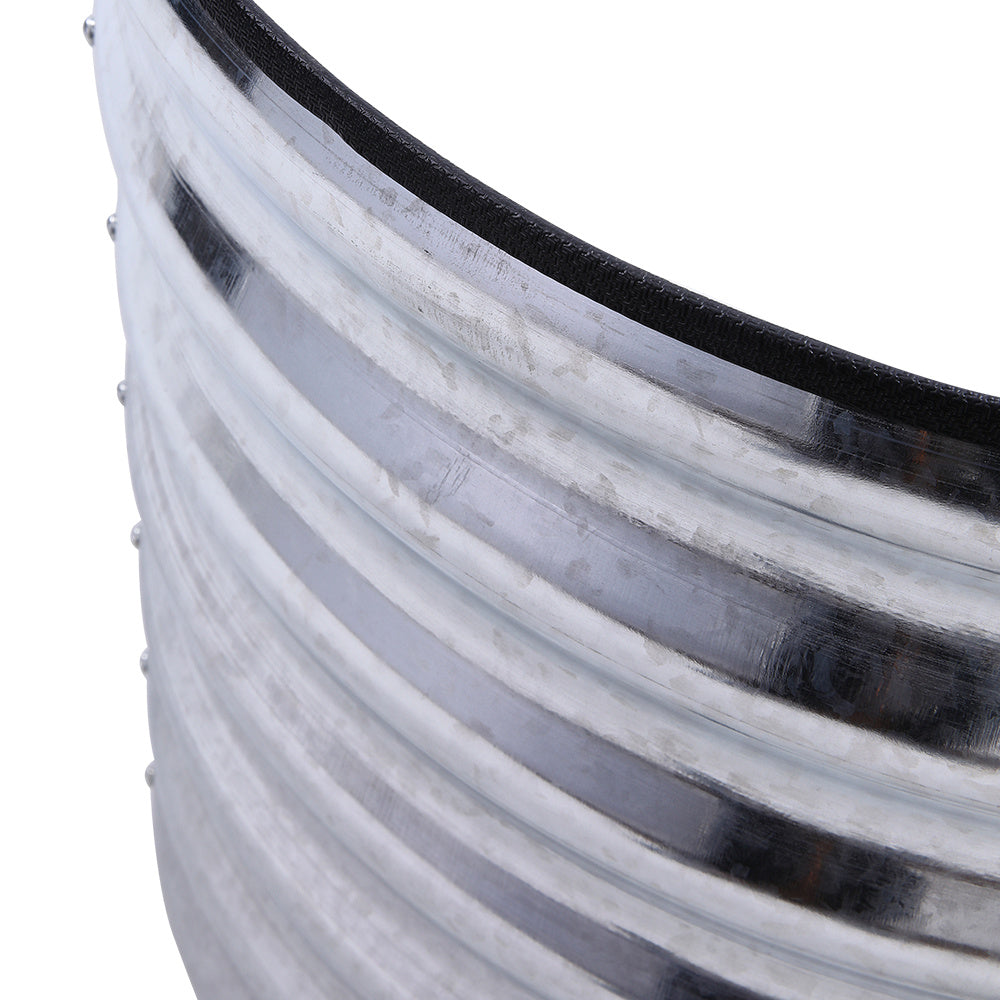 Silver 320cm Oval Shaped Galvanized Steel Raised Garden Bed