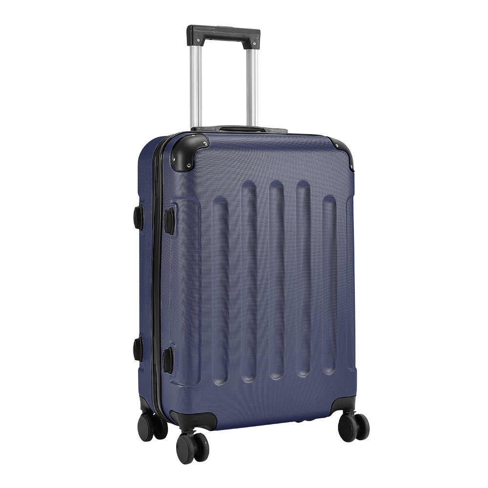 Blue 28 inch Hardside Travel Suitcase with Combination Lock