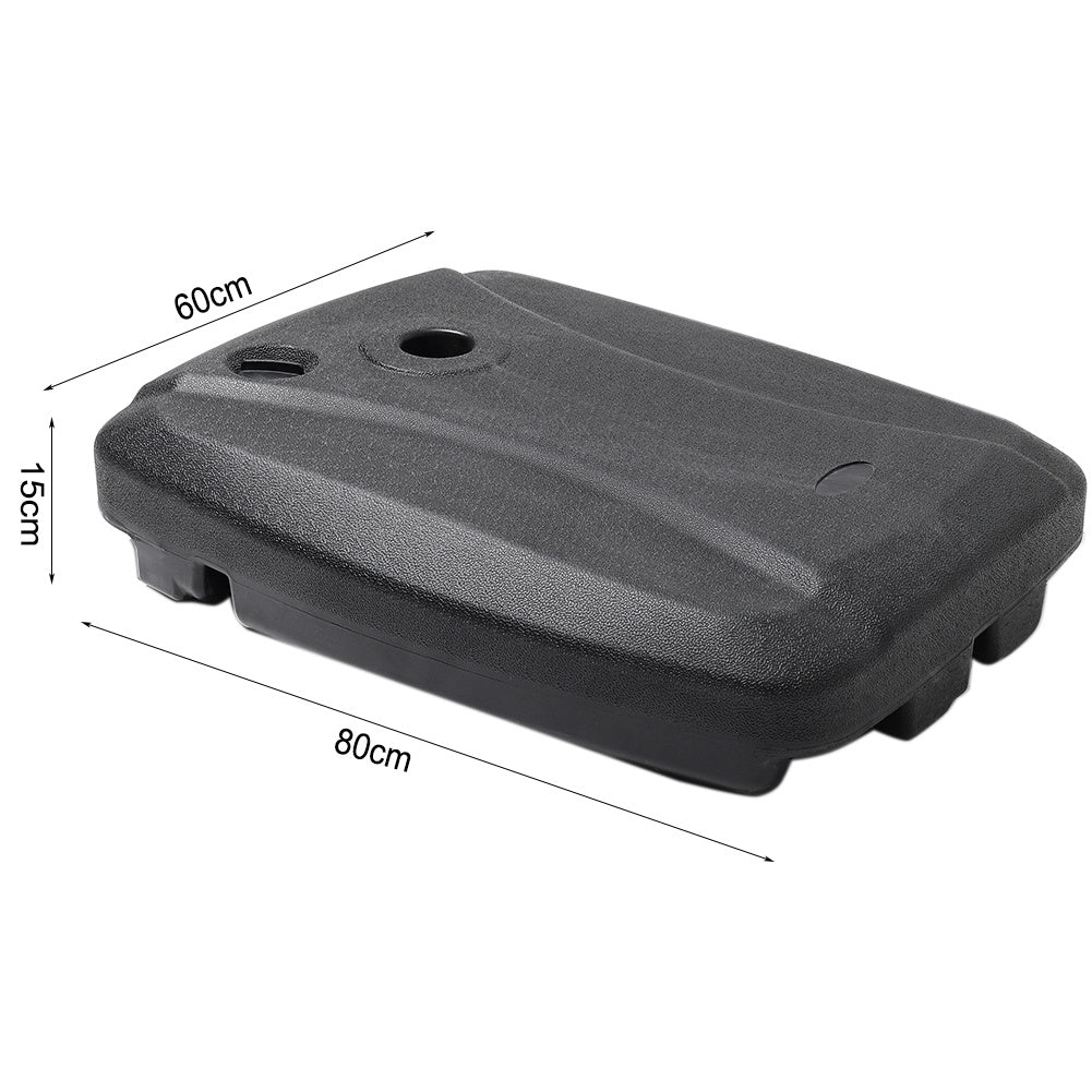 Banana Parasol Rectangular Base Stand / Water or Sand Filled 60KG