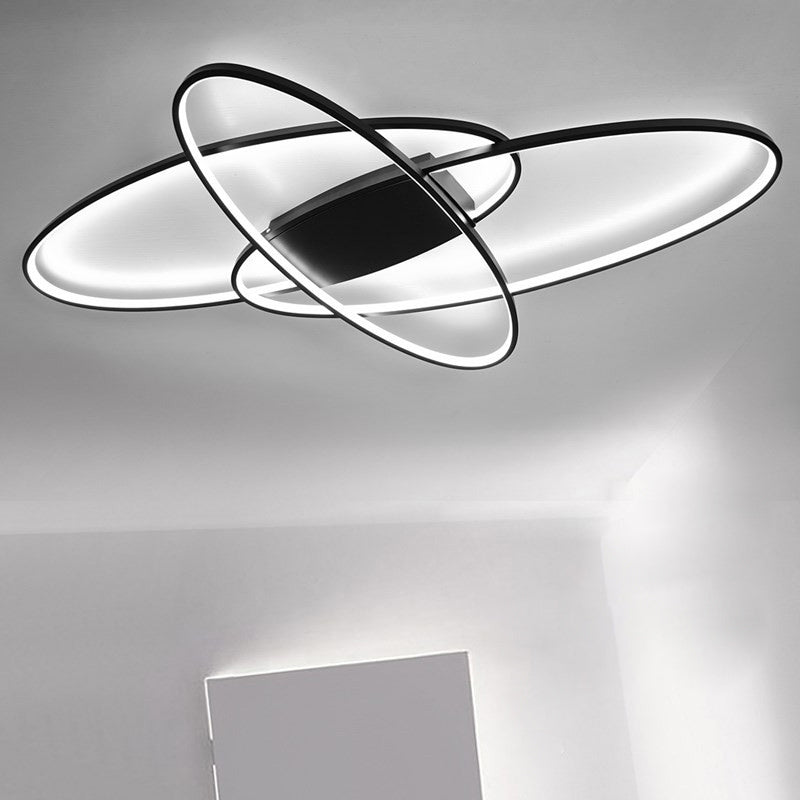 90CM Oval LED Chandelier Ceiling Light , Cool White