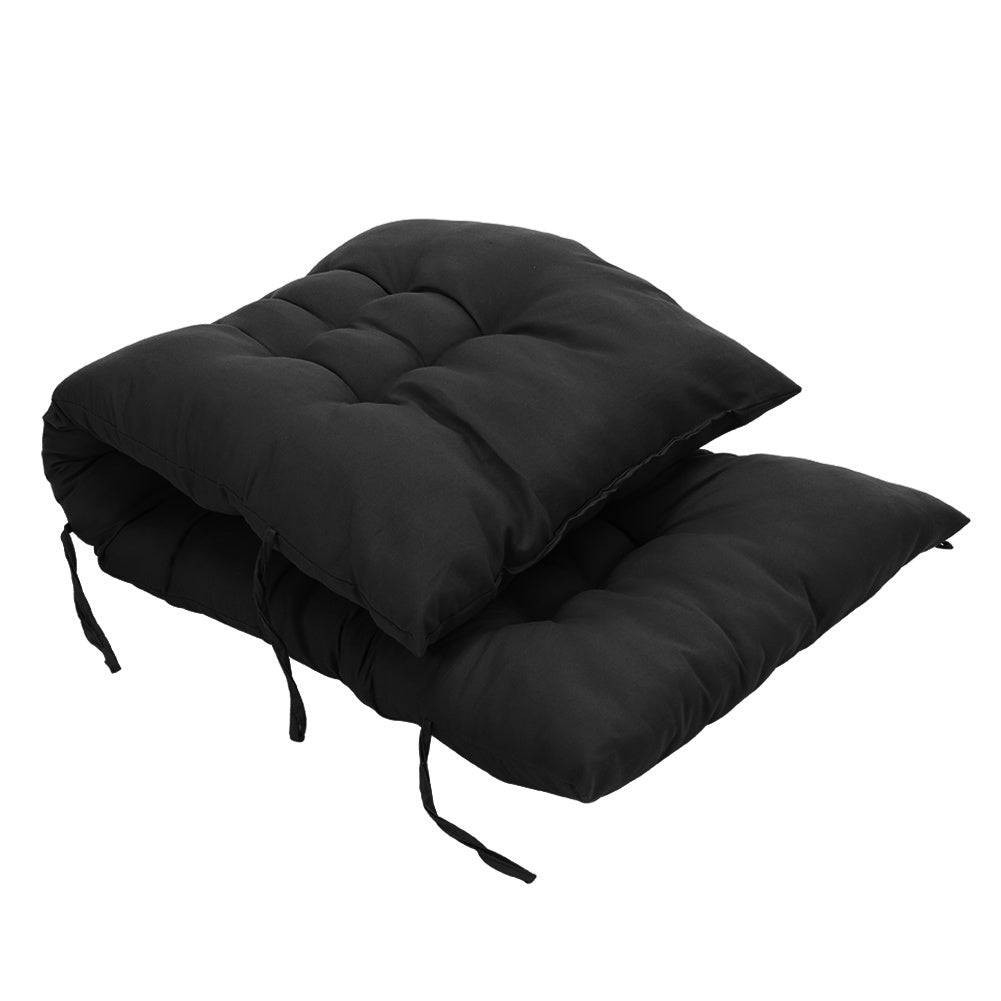 125cm Thick Soft Comfortable Chaise Lounge Chair Cushion, Black