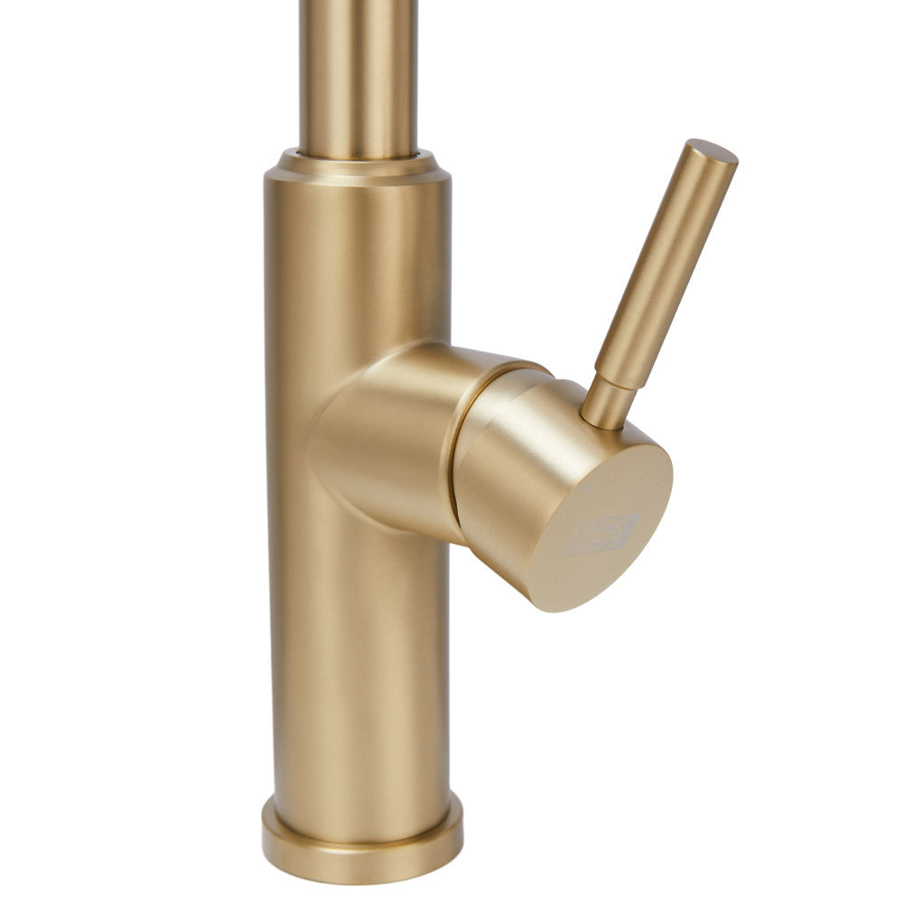 Rotable Pulldown Kitchen Mixer Tap,Golden
