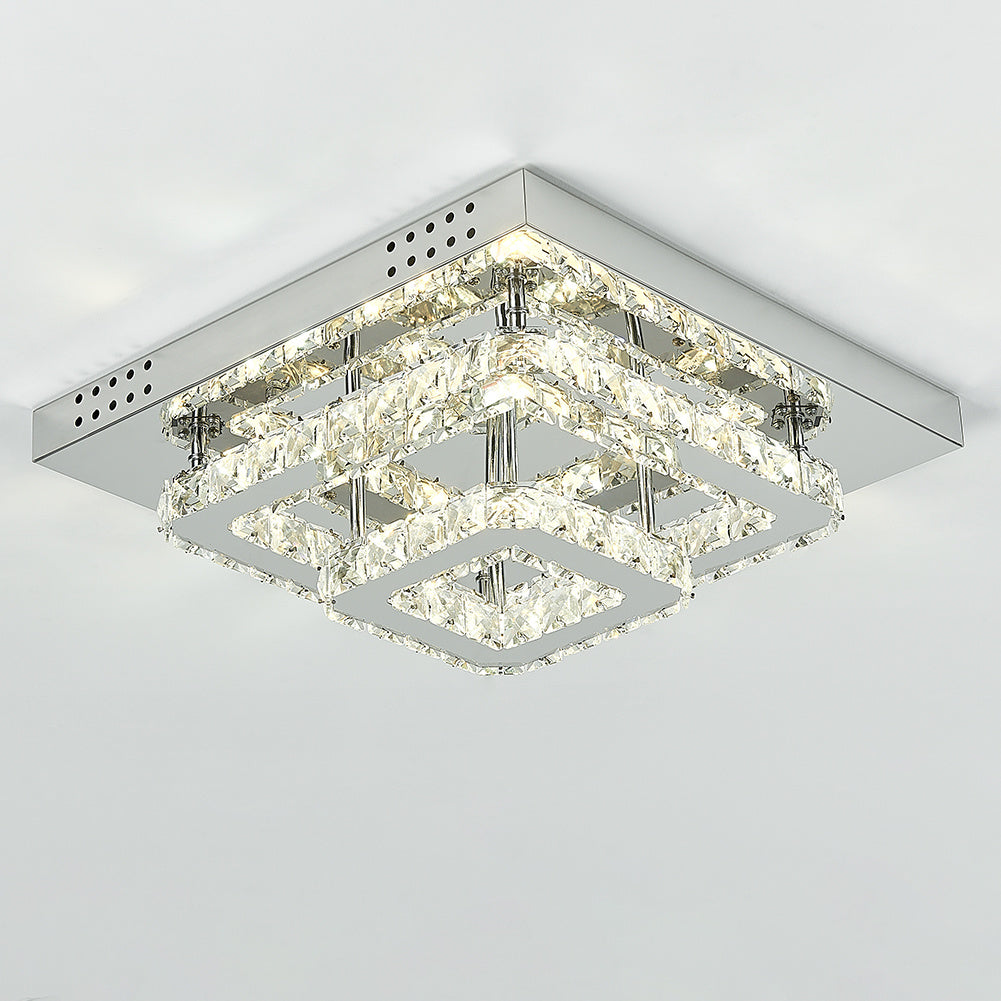 Modern LED Ceiling Light Crystal Lamp 40CM Dimmable