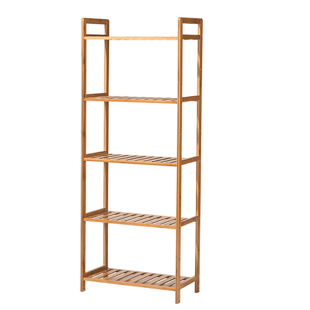 5 Tier Wood Bookcase Display Stand, 128x50x25CM