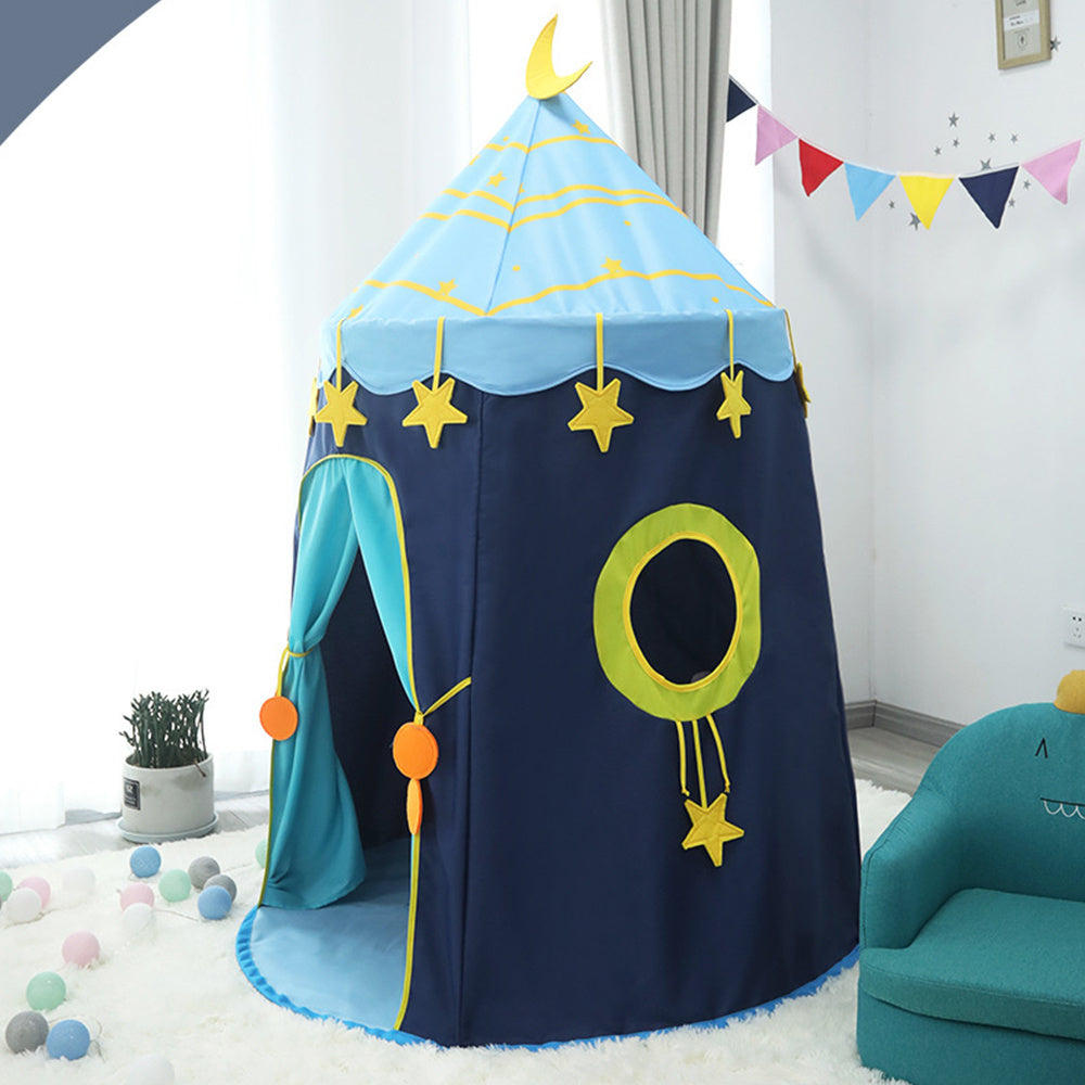 Indoor Play House Yurt Tent for Kids, Blue