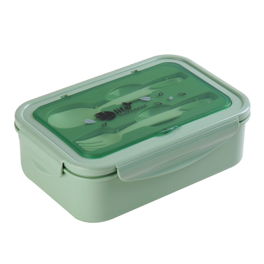 Green Kitchen Storage 1400ML Lunch Box with Spoon and Fork