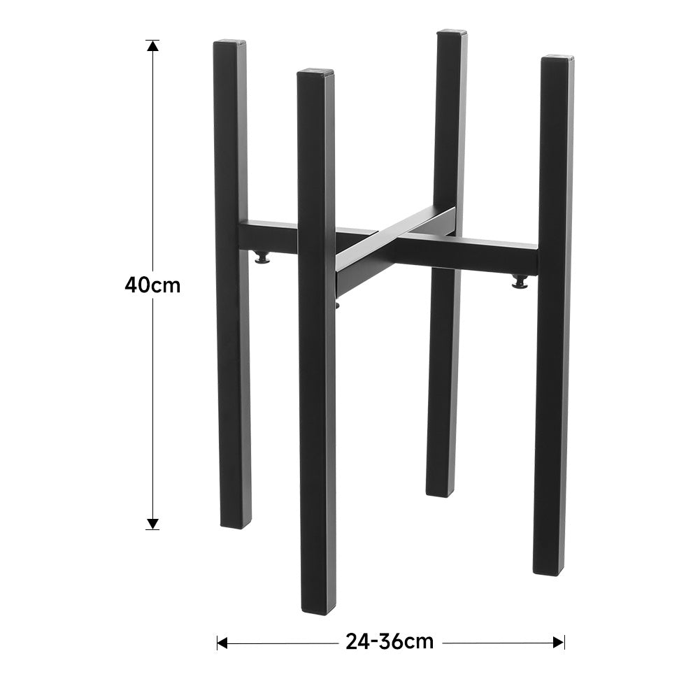 Black Metal Plant Stand Flower Pot Holder