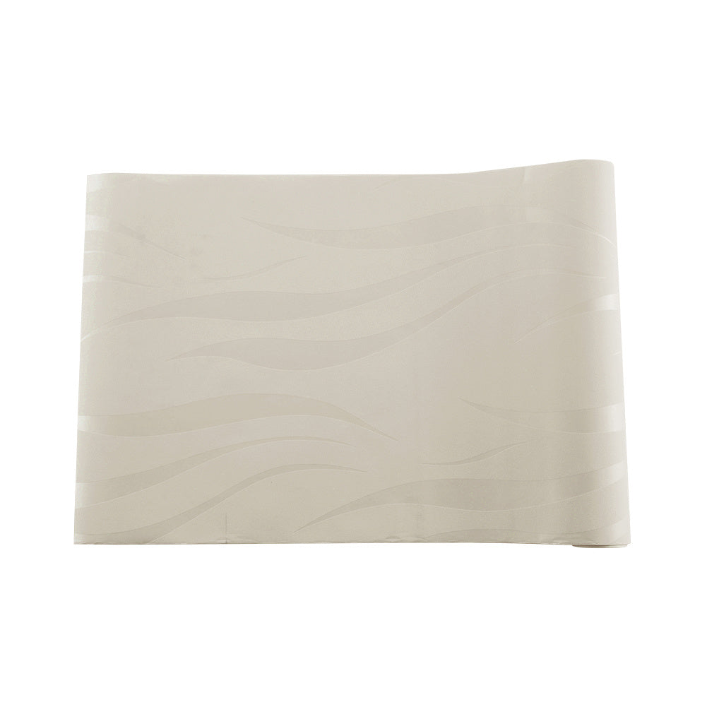 Modern Non-pasted Wave Wallpaper,Off White