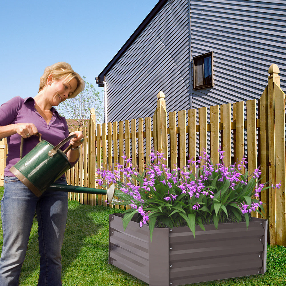 Garden Planter Raised Bed Outdoor Vegetable Plants Flowers Pots Box