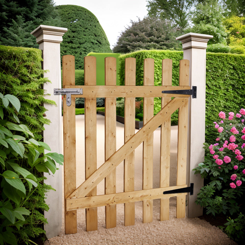 120cm Garden Wood Fence Gate with Latch