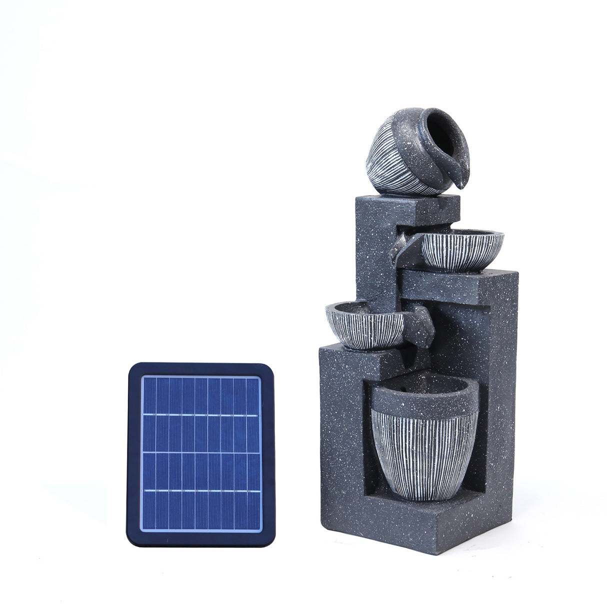 Outdoor Solar Power LED Water Fountain with Pump