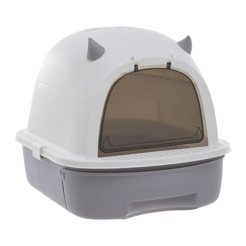 Little Devil Design Enclosed Cat Litter Box
