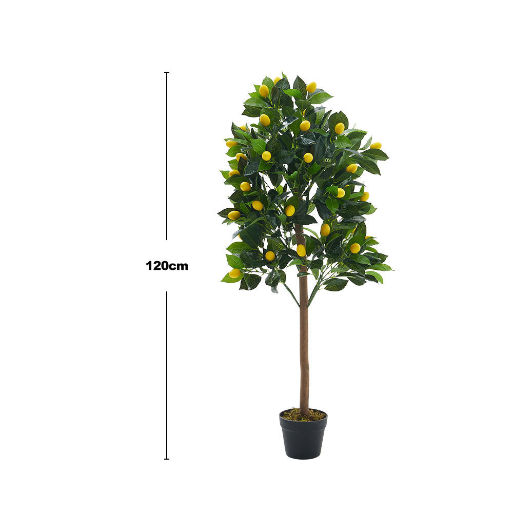 Green 120cm Artificial Potted Lemon Tree