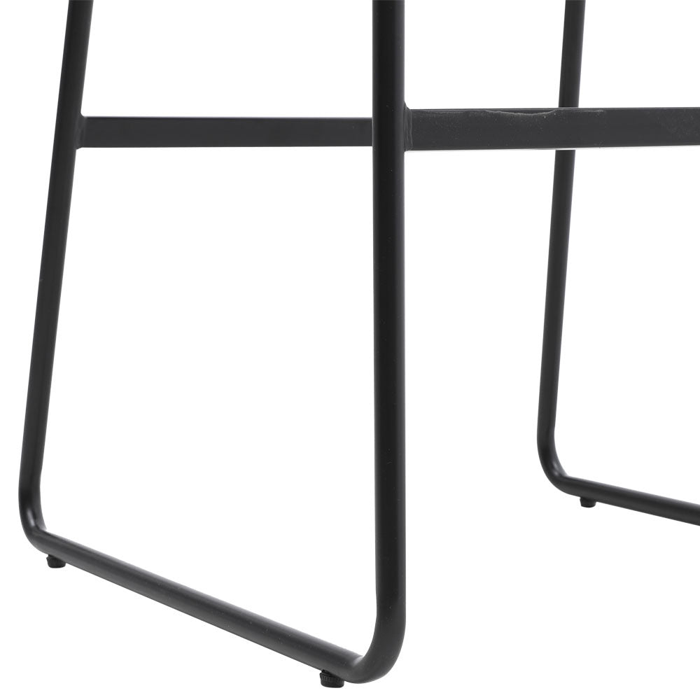 2Pcs Modern Faux Leather Breakfast Bar Stools,Grey