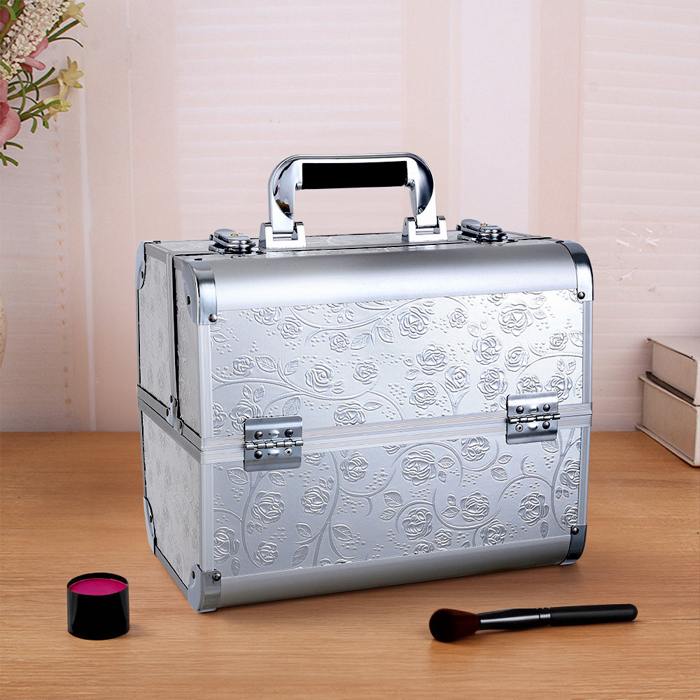Rose Pattern Beauty Salon Makeup Case