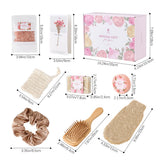 Luxury Spa Bath Gift Set Rose Self Care Box Bamboo Comb Set