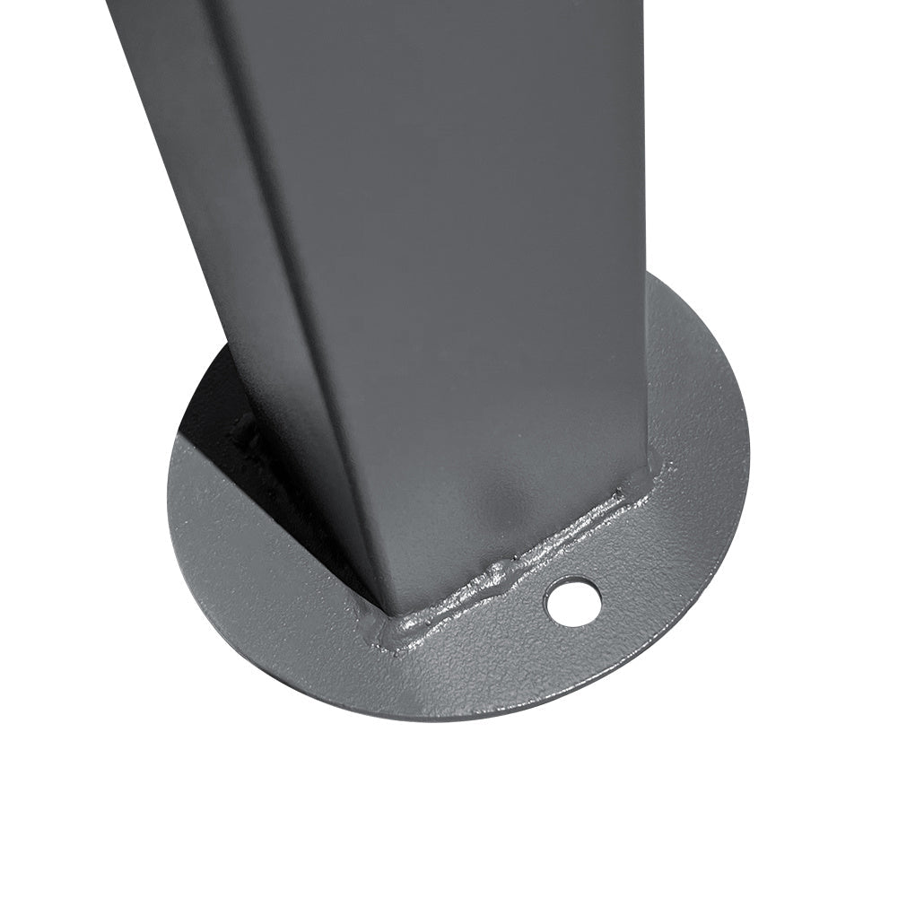 Outdoor Metal Arched Pergola with Shade Grey,4x3x2.6m