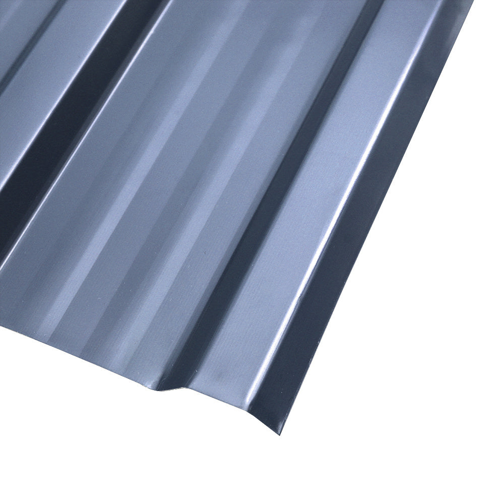 Charcoal Black Set of 12 Steel Corrugated Panels