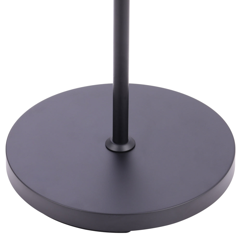 175CM Mother and Child Adjustable Floor Reading Lamp Black