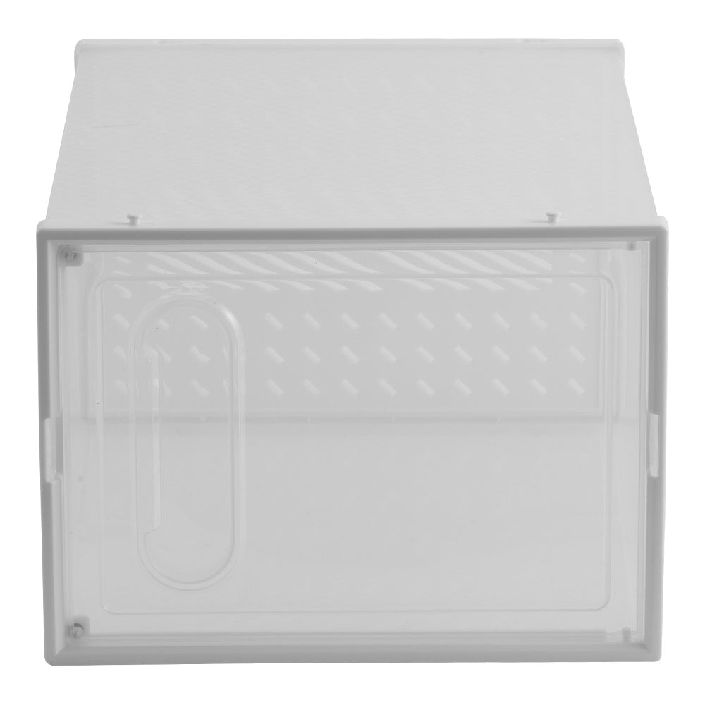 12 Pcs Plastic Shoe Storage Box,White