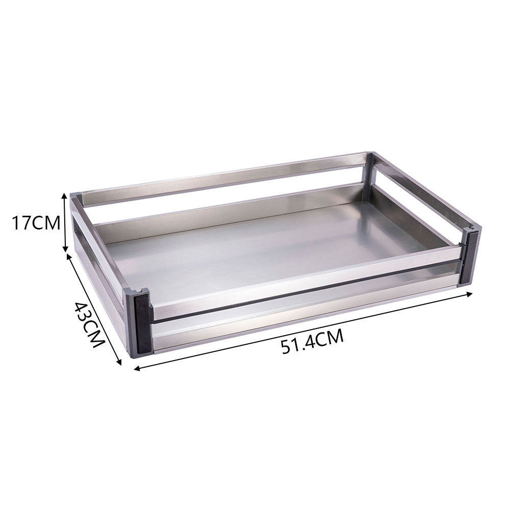 Stainless Steel 51.4cm Cabinet Pull Out Basket