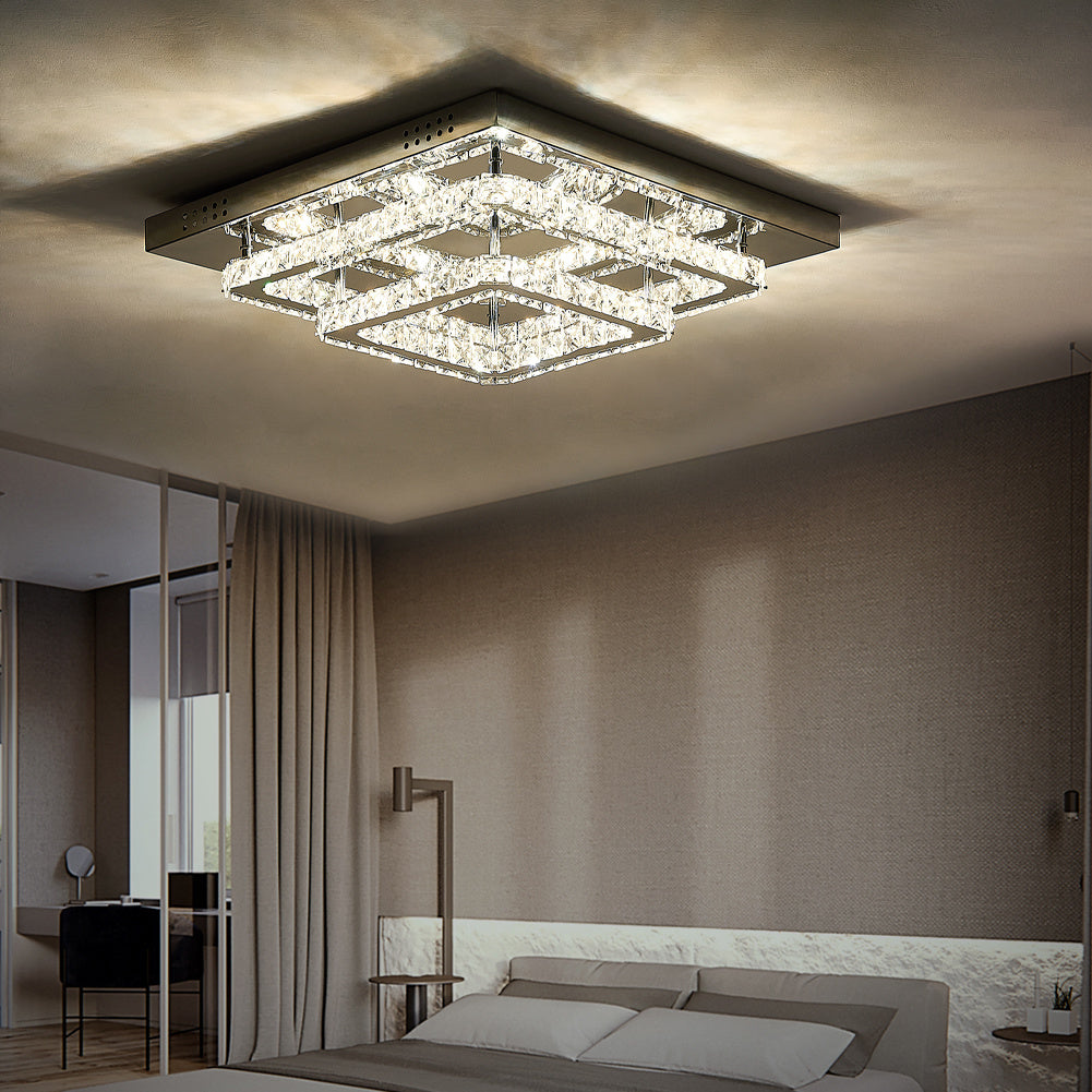 Modern LED Ceiling Light Crystal Lamp 40CM Dimmable