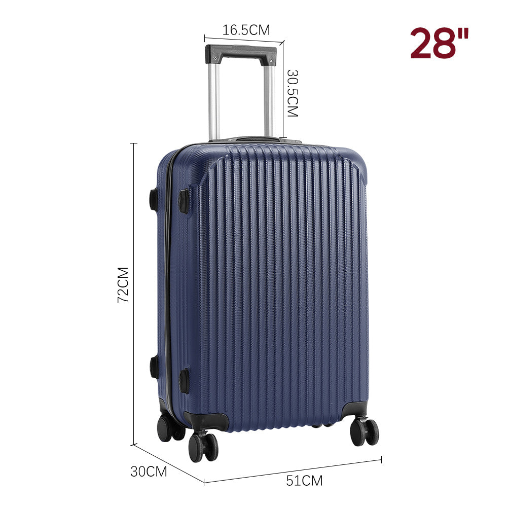 Blue 28 inch Hardshell Spinner Wheel Luggage Travel Suitcase