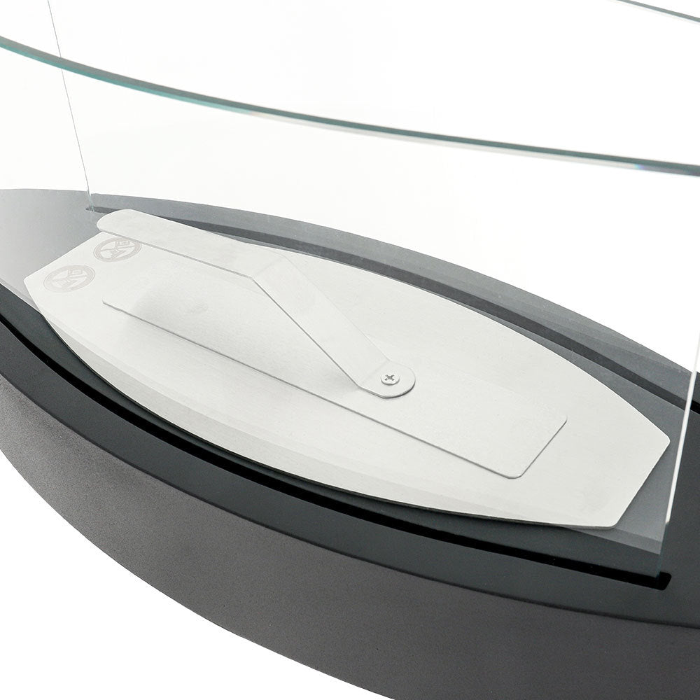 Unique Smokeless Stainless Steel Tabletop Ethanol Fireplace, Black