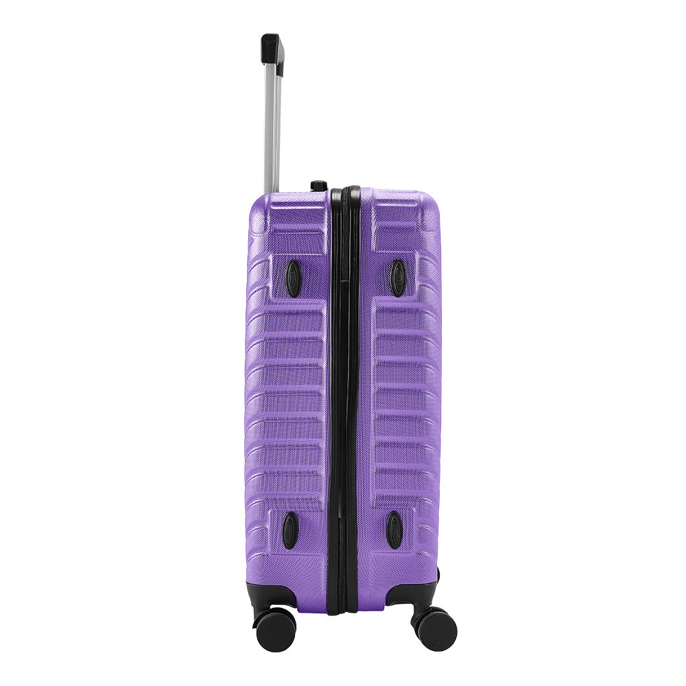 Purple 24 inch Lightweight Hardside Travel Suitcase with Wheels