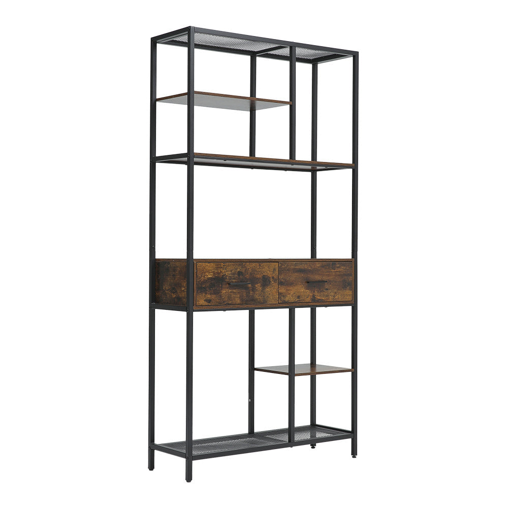 Vintage Plant Stand Storage Shelf with Drawers