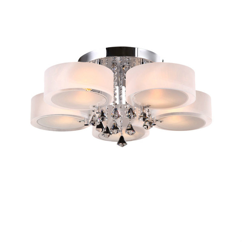 LED Crystal Ceiling Light Lamp, 5 Head