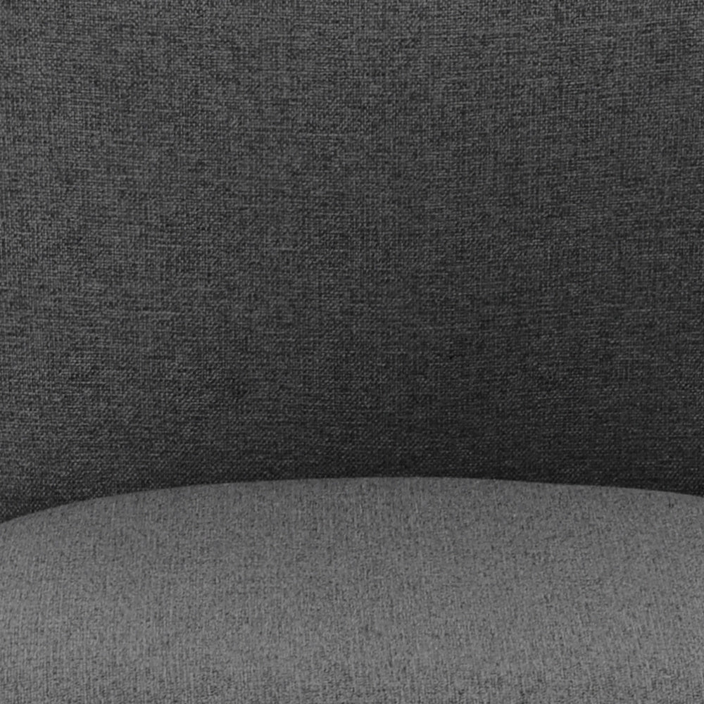 2 Set Linen Swivel Counter Bar Stools with Mid Backrest,Grey