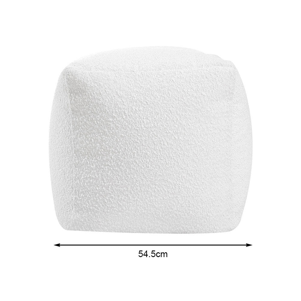 54.5cm W White ottoman Foot Rest