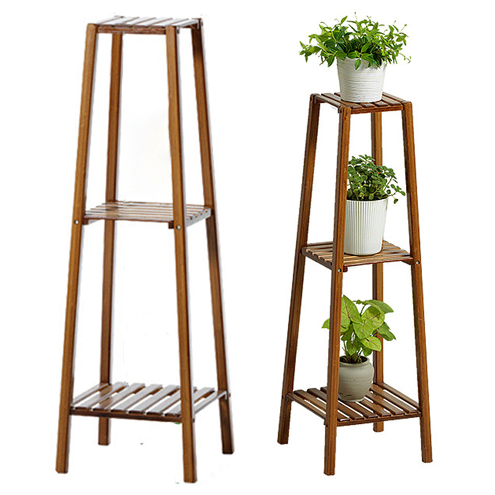 3 Tier Modern Wood Plant Stand Flowers Pots Holder