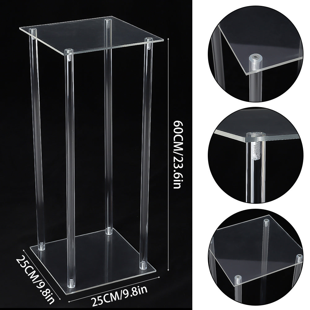 Clear Acrylic Flower Stand for Wedding Table Centerpieces