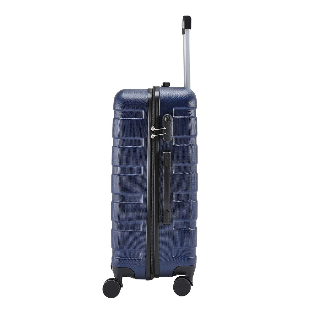 Blue 20 inch Hard Shell Rolling Luggage Trolley Travel Case