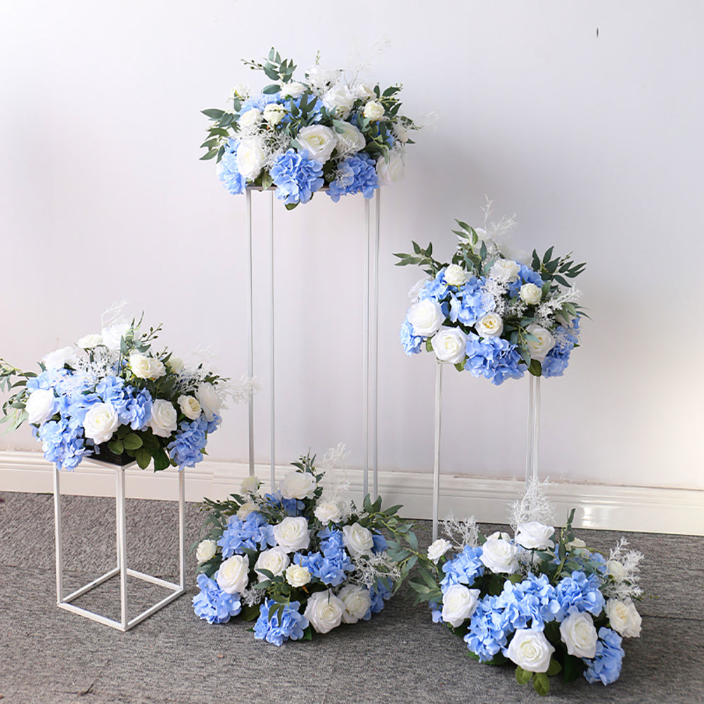 White Column Flower Stand for Wedding Decoration