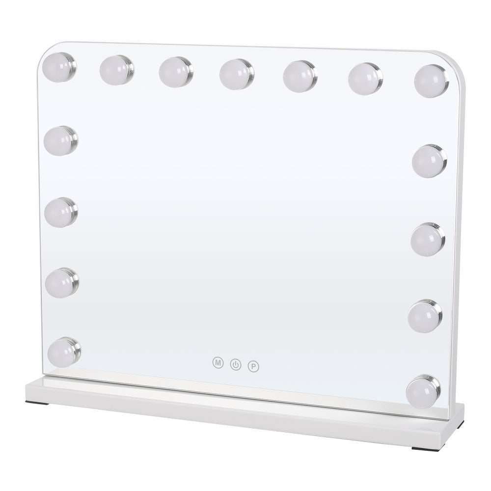 White Dimmable Hollywood LED Makeup Vanity Mirror