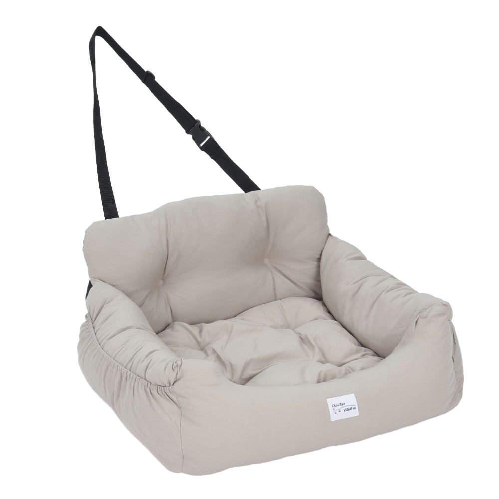 Light Grey 50cm Travel Pet Bed with Pockets