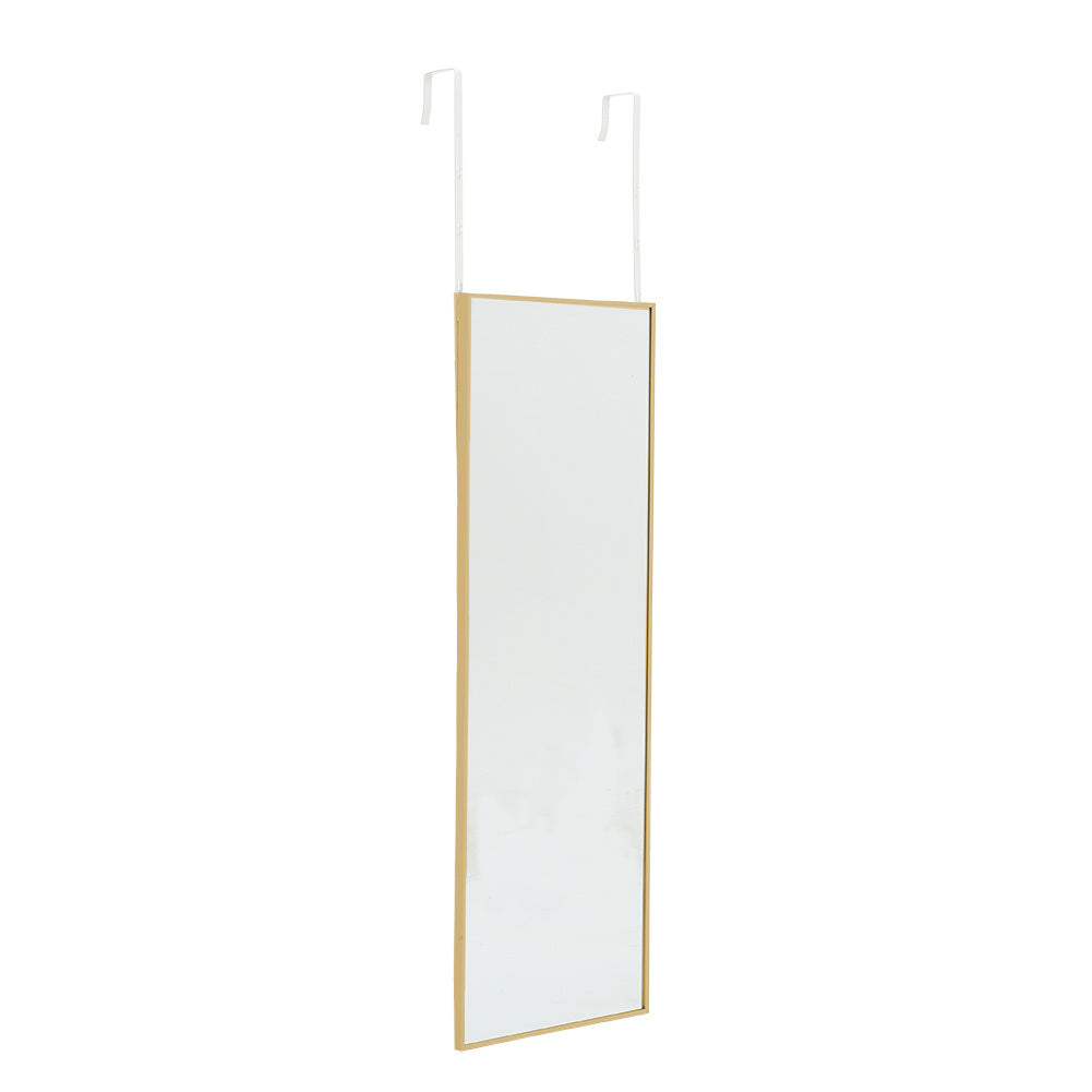 Metal Frame Over the Door Full Length Mirror Medium Gold Mirror
