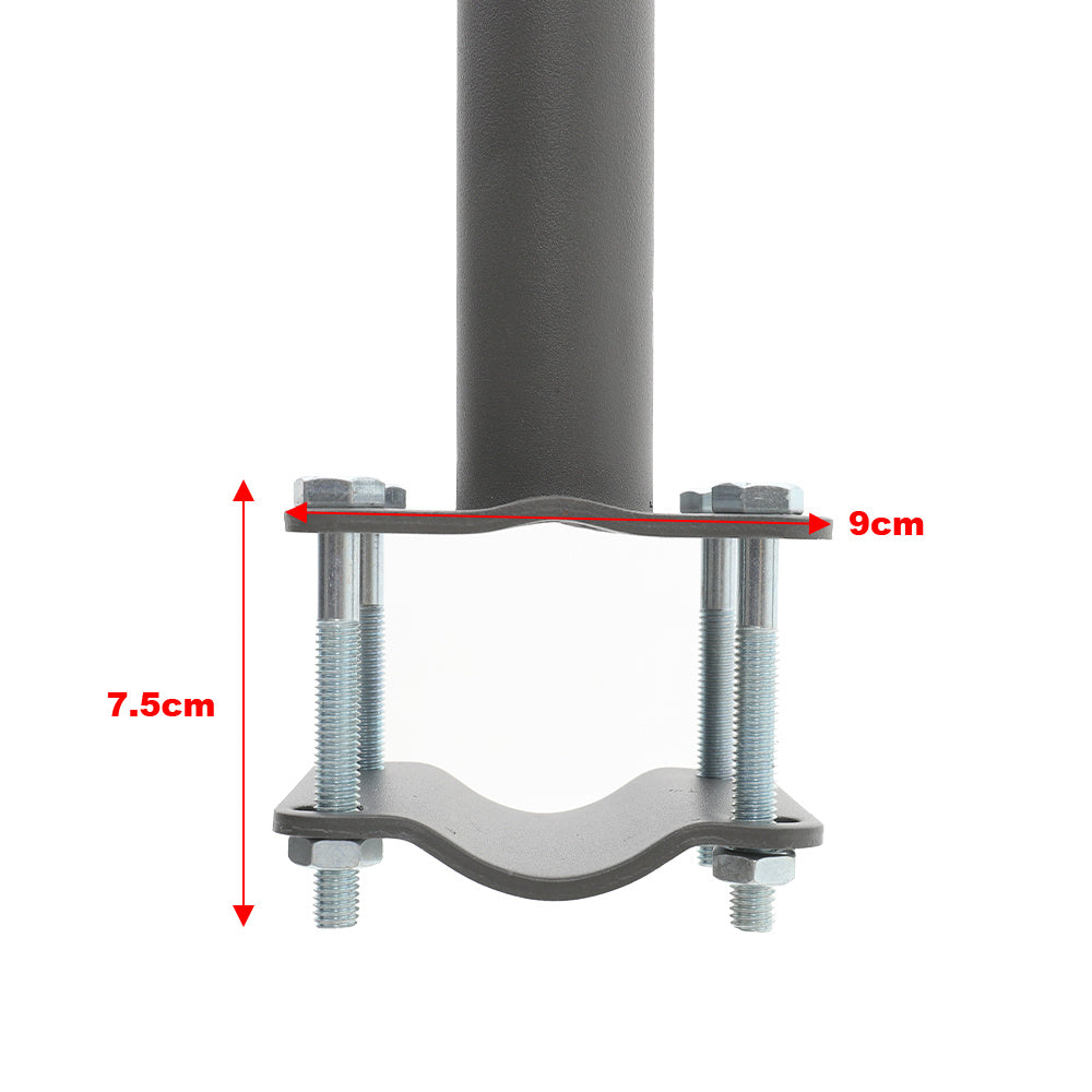 300x100CM Retractable Side Awning Garden Privacy Screen Windbreak Sunshade Black