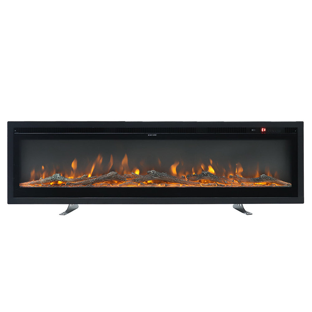 80 Inch Wall Mounted Freestanding Electric Fireplace with Remote 9 Flame Colours