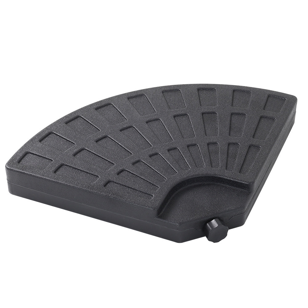 3M Large Garden Roma Tilting Aluminium Cantilever Parasol With Fanshaped Base, Light Grey