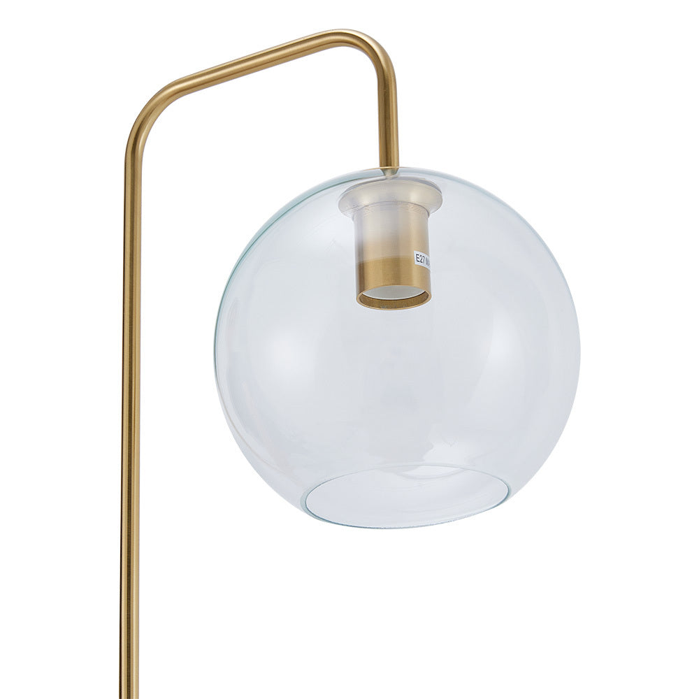 Gold Modern Arc Arm Floor Lamp