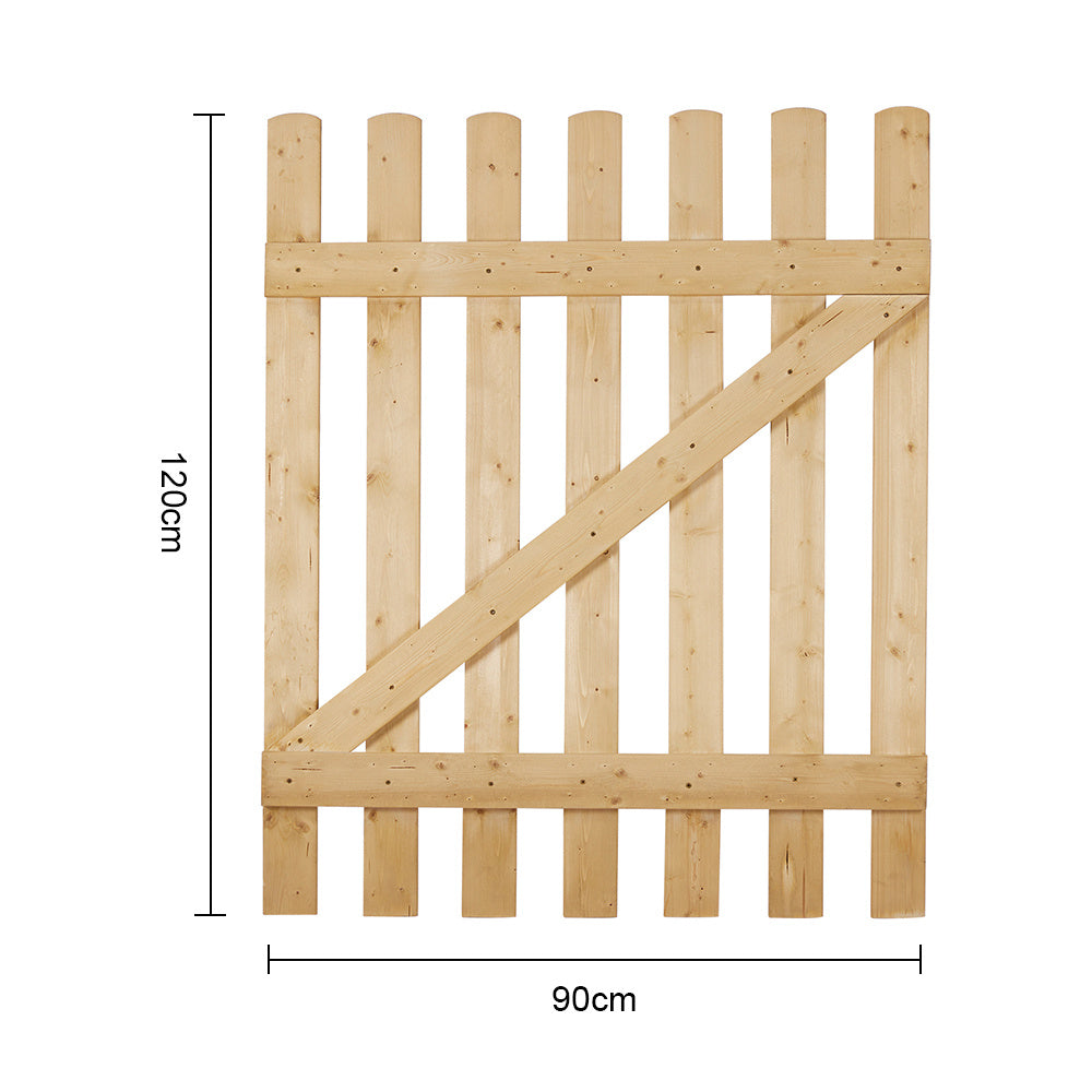 120cm Garden Wood Fence Gate with Latch