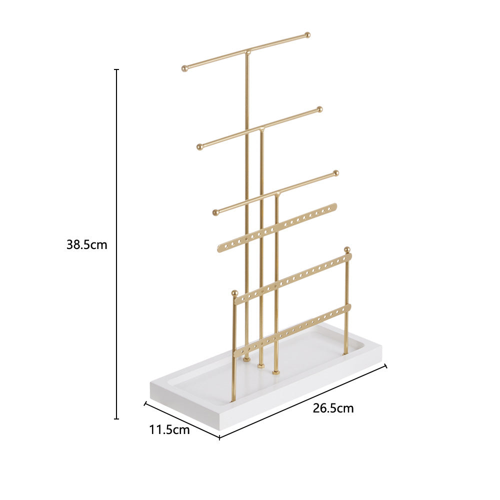 Golden 6 Tier Jewelry Display Stand