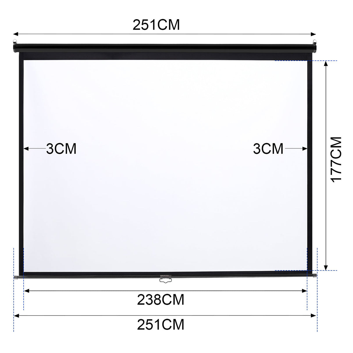 120 Inch HD Manual Pull Down Projector Screen