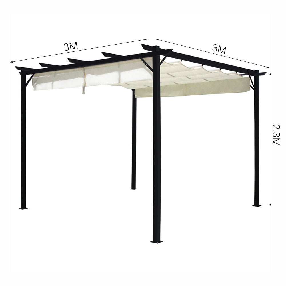 3x3M Gazebo Marquee Canopy Garden Beach Patio Party Tent